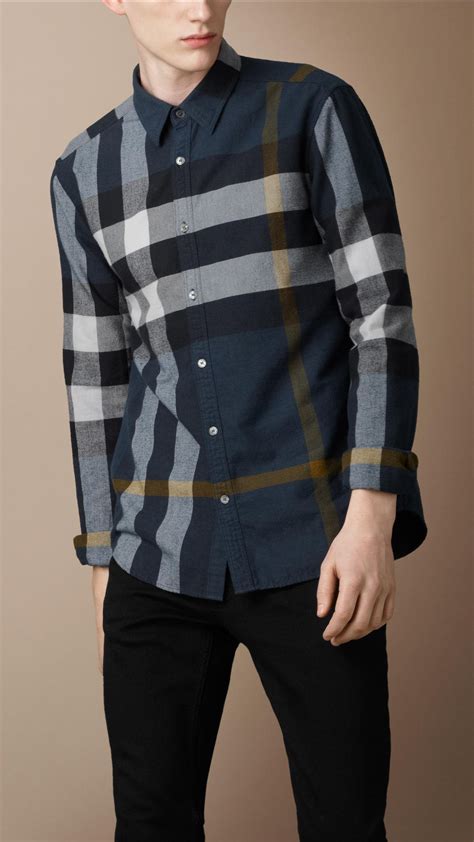 cheap burberry shirts for men|burberry flannel shirt men's.